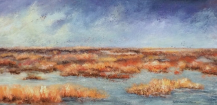Pantanos del Delta (Acrílico sobre tela - 60 x 30)